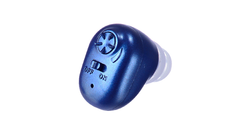 Couleur bleue dans l'oreille ITC Prothèses auditives rechargeables bon marché