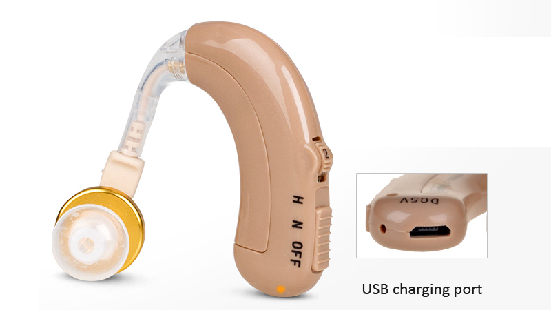 Prix ​​bon marché USB chargeur amplificateur de prothèse auditive rechargeable C-109