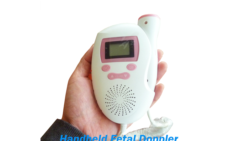 Moniteur de fréquence cardiaque de bébé Doppler foetal tenu dans la main de petite poche pour la maison de grossesse