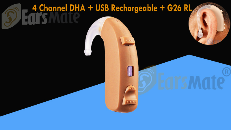 Aide auditive numérique rechargeable Earsmate Open Fit Mini BTE G26RL