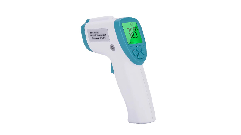 Thermomètre infrarouge frontal numérique sans contact avec pistolet de mesure de la température corporelle