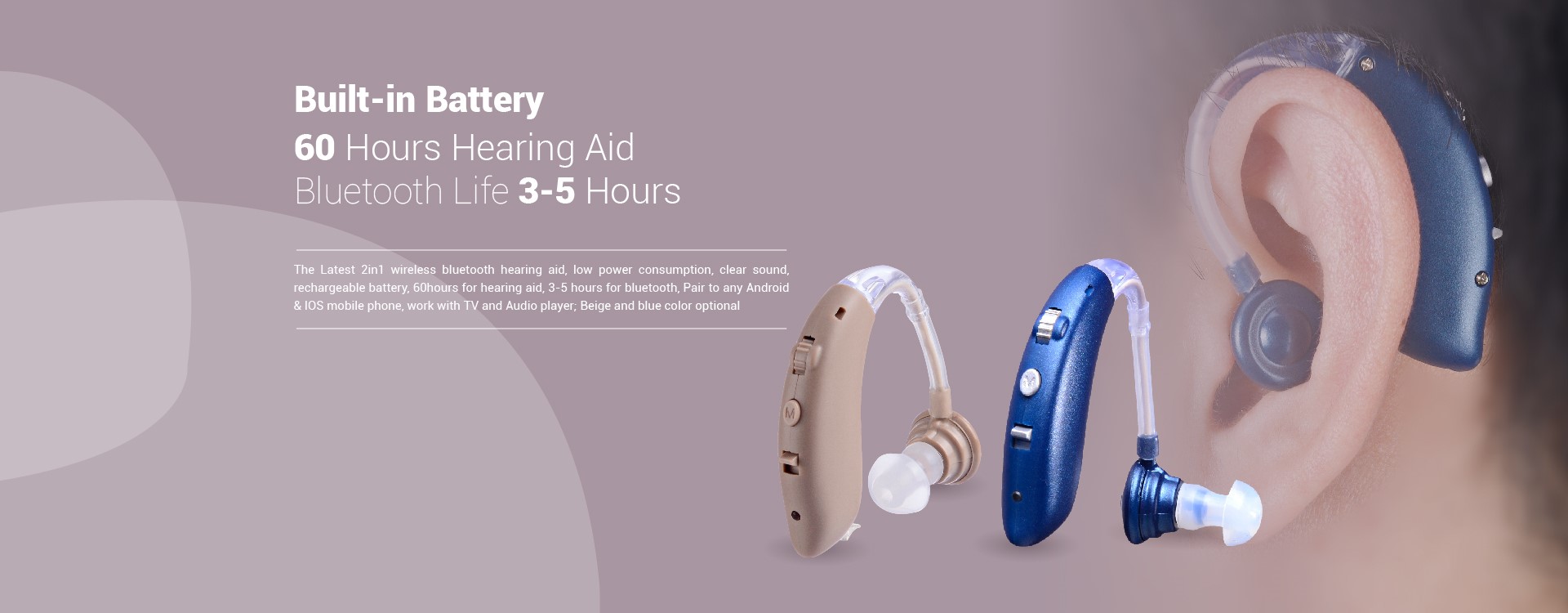 Aide auditive Bluetooth bon marché